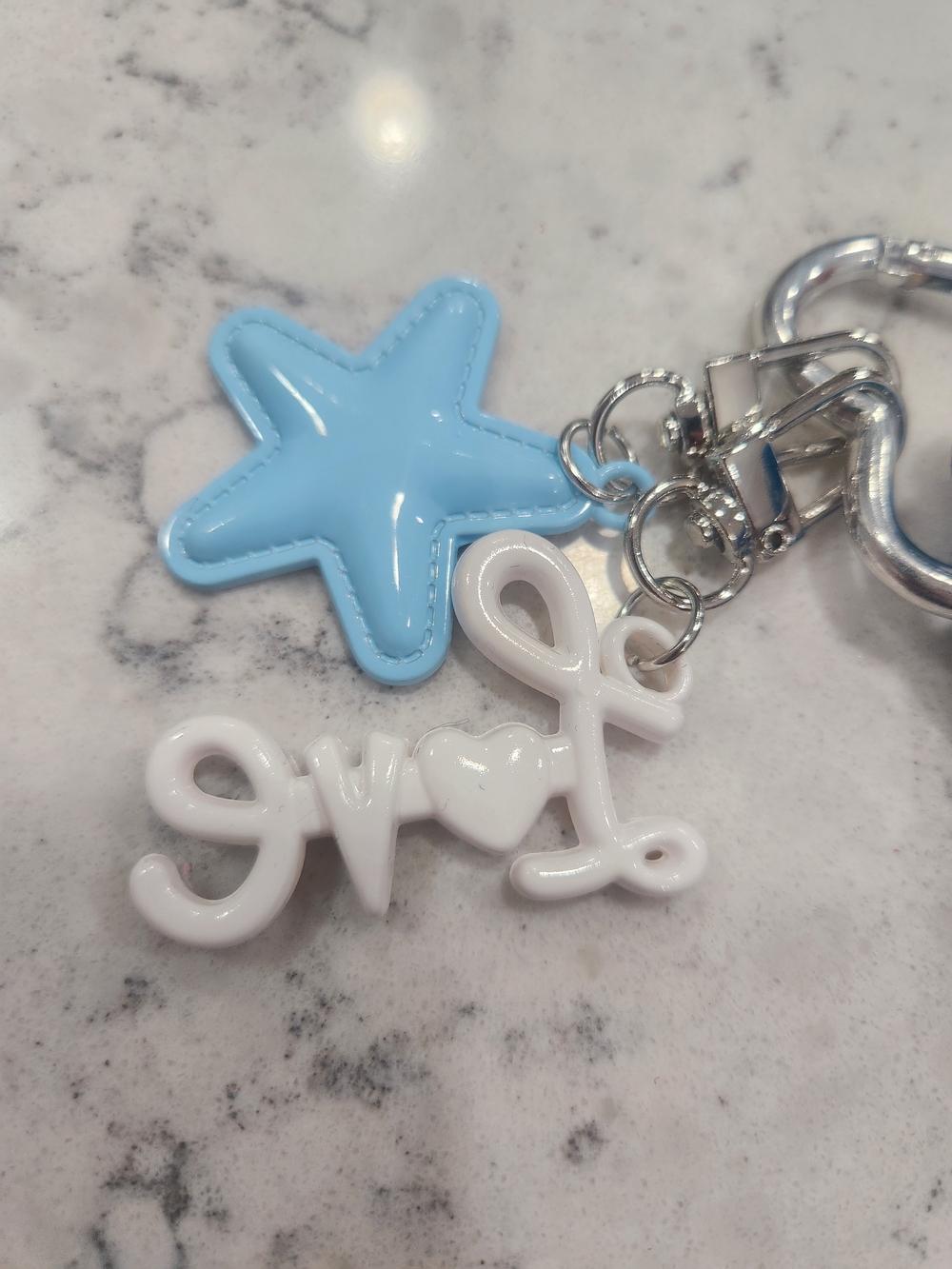 Blue Mini Bag Keychain - Picture 2 of 5